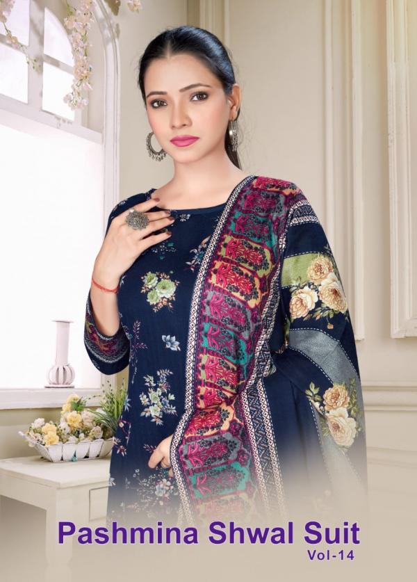 SAT Pashmina Shwal Suit Vol-14 – Dress Material